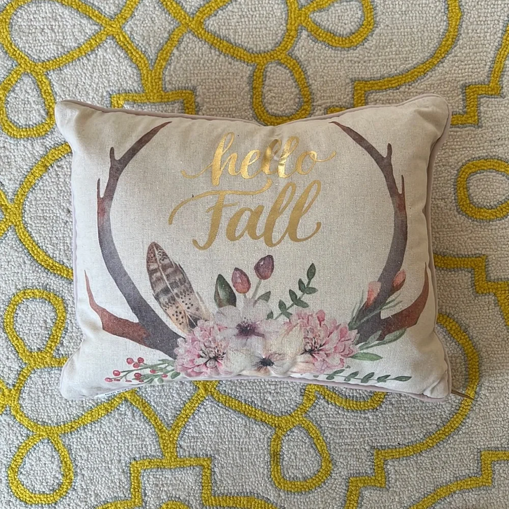 NWT Hello Fall Pillow